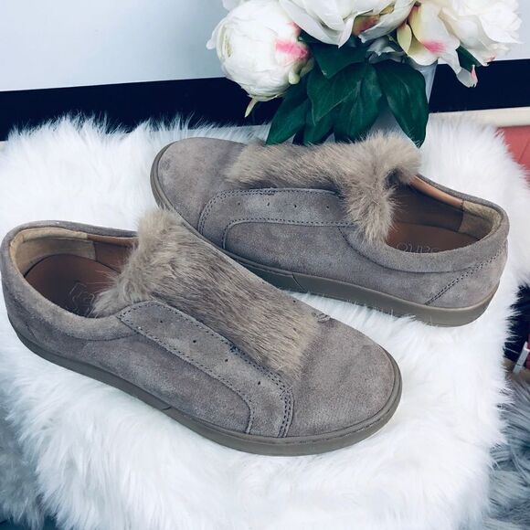 Franco Sarto | suede fur sneakers sz 9 - Picture 2 of 6